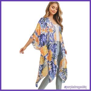 TROPICAL CRUISE KIMONO NWT